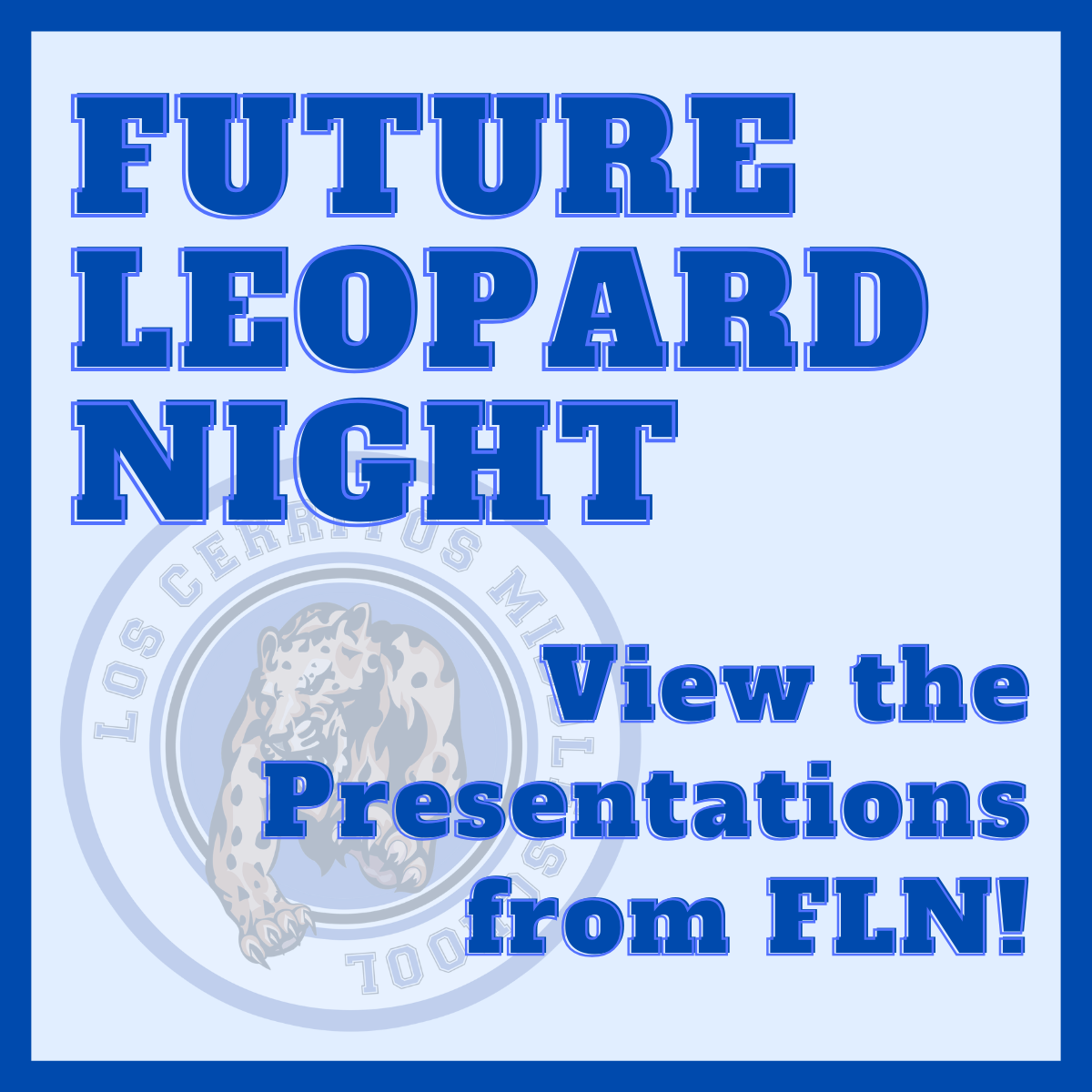  Presentations from Future Leopard Night